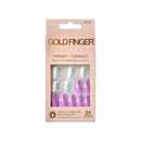 Goldfinger 24 Pcs Press On Toenails-gdt06