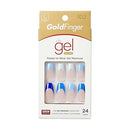 Gold Finger Gel Glam Design Nail Press On Nails, Gel Nail Kit (gd13)