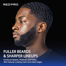 Red Pro Groomane Beard & Lineup Color For Airbrush-gr94(black(premix),2.3oz)