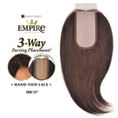 Sensationnel 100% Human Hair Empire 3-way Parting Lace Closure - Yaki 12"
