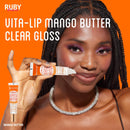 Ruby Kisses Broadway Vita-lip Clear Lip Gloss-bclg04d1(mango Butter, 6pack)