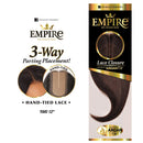 Sensationnel 100% Human Hair Empire 3-way Parting Lace Closure - Yaki 12"