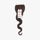 Bare&natural Unprocessed Virgin Human Hair 4x4 Lace Closure - 7a Body Wave 18"