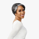 Sensationnel Synthetic Dashly Salt & Pepper Hd Lace Front Wig - Sp Lace Unit 7