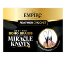 Sensationnel Empire Human Hair Feather Crochet Boho Braids - Deep 10"