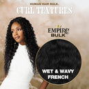 Sensationnel Human Hair Weave Empire Wet & Wavy French Bulk 18"