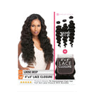 Sensationnel B&N 4X4 Lace Closure Bundle Deal Loose Deep 16"18"20"