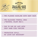 Sensationnel 100% Virgin Human Hair 13a Hd Lace Frontal Wig - Loose Wave 28"