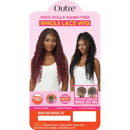 Outre Pre-braided 100% Fully Hand-tied Whole Lace Wig - Boho Box Braids 28"
