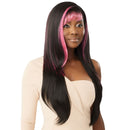 Outre Synthetic Sleek Lay Part Hd Transparent Lace Front Wig - Daniella