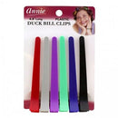 [Annie] Plastic Duck Bill Clips 4.8" 6Pcs Asst Color