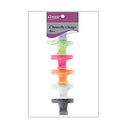 [Annie] Butterfly Hair Clamps 2" 6Pcs Assorted Color