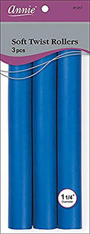[Annie] Soft Twist Rollers 1-1/4???? X 10"3Pcs -
