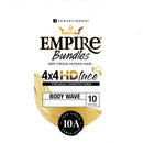 Sensationnel Human Hair Empire Bundle 4x4 Hd Lace Closure - Body Wave 14"