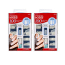 [Kiss] APcsive Square Tips Medium Length 100 Nails