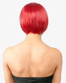 Abelle Synthetic Short Straight Bump Bob With Bang Wig - Roses