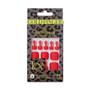 Gold Finger Solid Color Ready-to-wear 24 Toenails