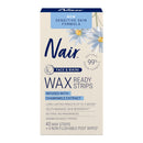 Nair Hair Remover Face & Bikini Wax Ready Strips 40 Counts