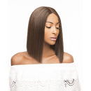 Lh Xoxo - The Wig Brazilian Human Hair Blend Lace Front Wig Bob Blunt Cut