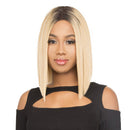 Lh Xoxo - The Wig Brazilian Human Hair Blend Lace Front Wig Bob Blunt Cut